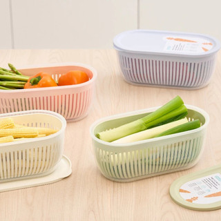 Hộp trữ rau củ Oval Hokkaido – nhựa cao cấp bền đẹp, an toàn cho thực phẩm, thiết kế tiện dụng sang trọng