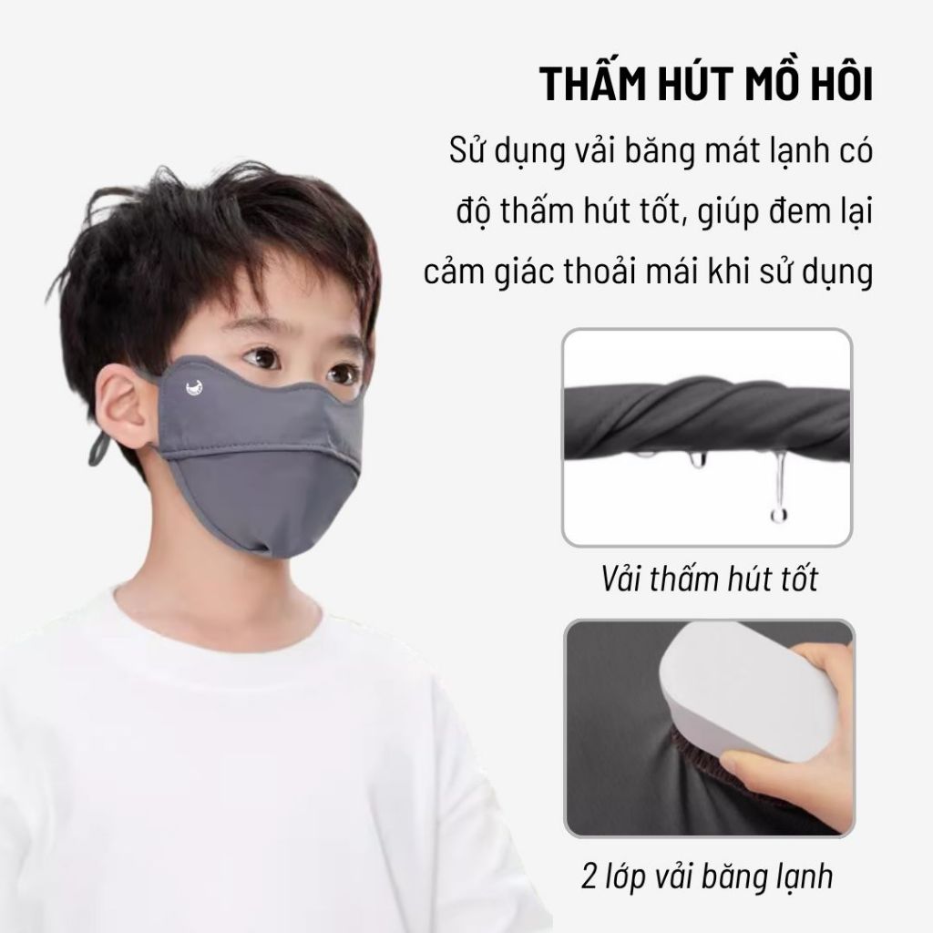[Combo 3] Khẩu trang UV Unicare trẻ em, Proof Mask Kid chống nắng, vải băng mát lạnh cho trẻ từ 4 - 12 tuổi