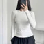 Áo Thun Nữ Tay Dài Cổ Tròn Basic Chất Borip Lụa Co Giãn Ôm Body Giữ Nhiệt Mặc Đi Học & Làm TD01 RUSY
