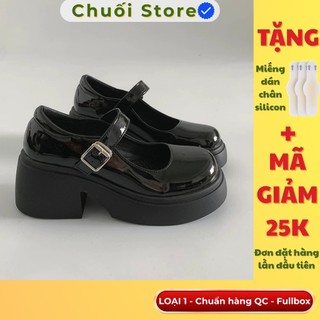 Giày lolita nữ da PU tổng hợp dệt vải đế cao su thanh lịch tinh tế dịu dàng nữ tính