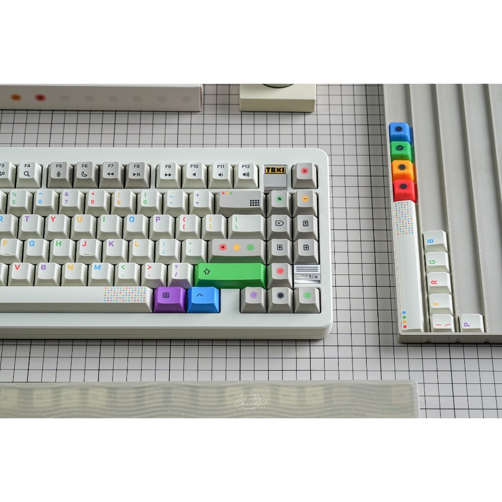 Bộ keycap KAP Retro Lights R2 (Cherry profile / PBT Double-shot) | BigBuy360 - bigbuy360.vn