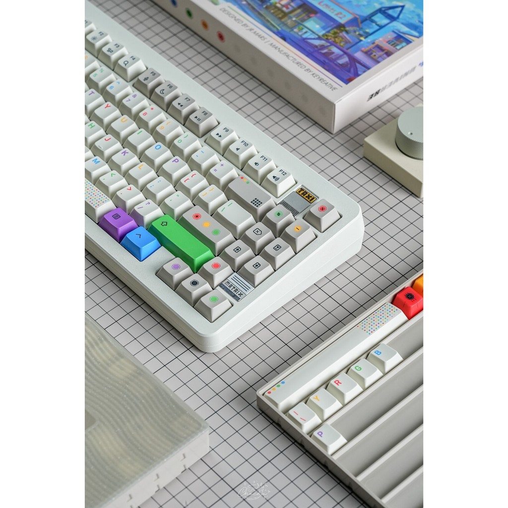 Bộ keycap KAP Retro Lights R2 (Cherry profile / PBT Double-shot) | BigBuy360 - bigbuy360.vn