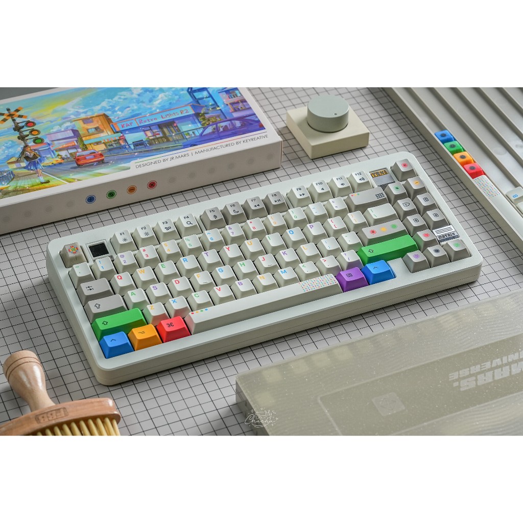 Bộ keycap KAP Retro Lights R2 (Cherry profile / PBT Double-shot) | BigBuy360 - bigbuy360.vn