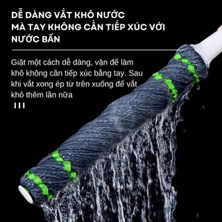 Cây Lau Nhà Vắt Tay Trợ Lực Siêu Thấm Hút Chất Liệu Inox