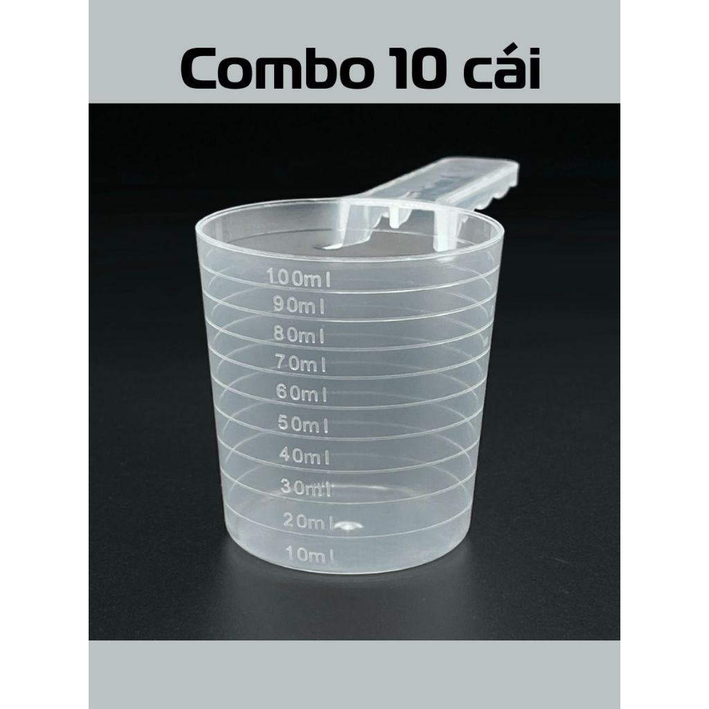 Combo 20c muổng định lượng 50g-100ml đa năng bằng nhựa PP an toàn
