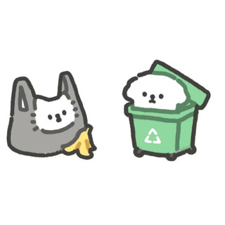Móc khoá " Đôi bạn rác rưởi” (phiên bản cute 😆) "