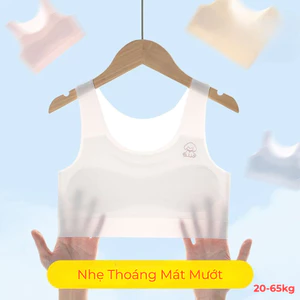 áo lá, áo lót lá học sinh, chất liệu su lụa, không viền không đường may nhẹ nhàng mát mướt size 25-60kg mã 2209