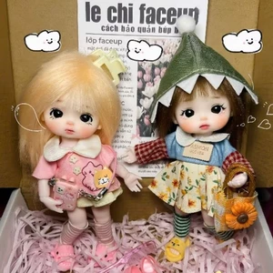 BÚP BÊ BÁNH GẠO doll baboliy 16cm, 17cm. búp bê vẽ mặt thủ công handmade búp bê bjd giá rẻ , búp bê lê chi faceup
