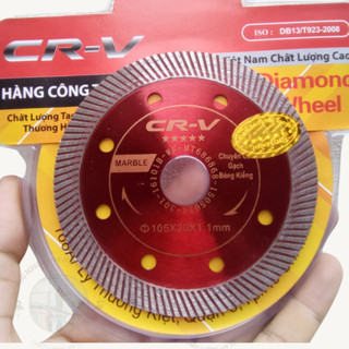 Lưỡi Cắt CRV 105mm Cao Cấp – Cắt Gạch, Đá, Bê Tông, Ngói, Độ Bền Vượt Trội, Sắc Bén Mạnh Mẽ