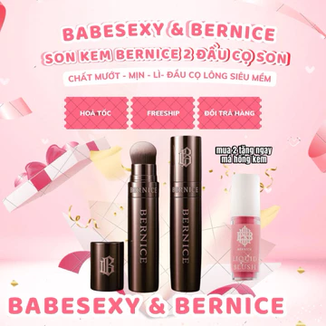 [ NEW ] SON KEM BERNICE MỚI NHẤT 2025- RANDOM VỎ MỚI + VỎ 2 ĐẦU - SON SIÊU MỊN MƯỚT - MUA 2 SON TẶNG CỌ TÁN SON