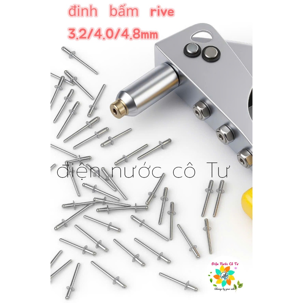 100 gram Rive nhôm Đinh rút Rivet 3/4/5li Phú Thành | Shopee Việt Nam