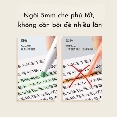 Set Bút Dạ Quang Highlight, Bút Dạ Quang Màu Pastel Enmy Thiết Kế 2 Đầu Tiện Dụng, Bút Highlight Pastel