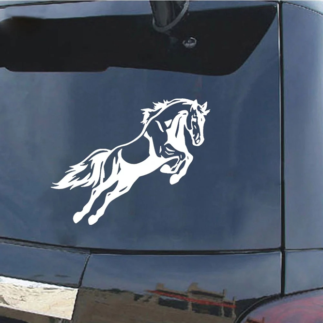 Sticker dán xe ô tô con ngựa tem lột tách nền. Phi MÃ Tem chống nước, bám dính tốt. Trang trí xe hơi phong cách