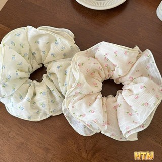 [Handmade] Scrunchies dây buộc tóc mẫu hoa nhỏ dễ thương dành cho bạn nữ