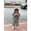 Set đồ bé gái cộc tay, bộ đồ bé gái mùa hè chất cotton lạnh thoáng mát phối họa tiết kẻ sọc siêu xinh BT2