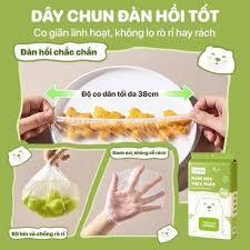 Túi 300c màng bọc thực phẩm chất liệu PE treo tường dạng rút, tiện lợi, có chun co dãn siêu dai AMIZIN