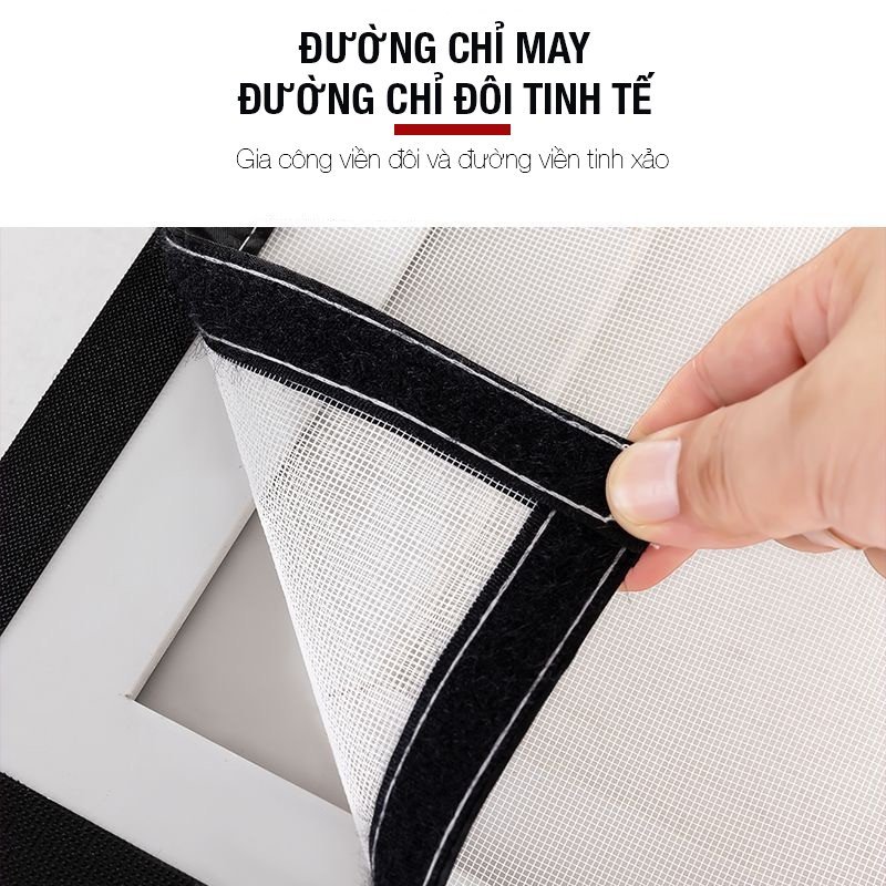 Kaleis Lưới Chống Muỗi Tự Dính Có Tặng Băng Dính, Dễ Dùng, Dán Cửa Nhanh Gọn