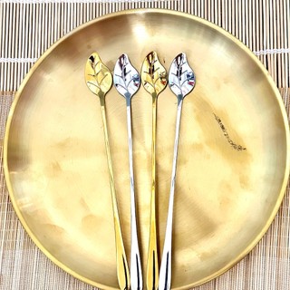 ( chiếc Lá  ) Muỗng Cà Phê  chiếc  Inox 304 cán Dài 19,8 cm Sang Trọng, Bền Đẹp  Muỗng Inox 304