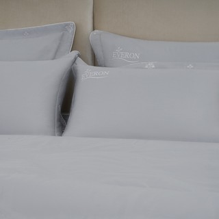 Vỏ Gối Everon EST25042 Hoa Thêu Xám Vỏ Áo Gối Mềm Mại, Thoáng Khí, Kháng Khuẩn Vỏ Gối Everon Chính Hãng Sang Trọng