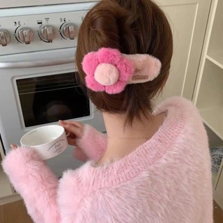Kẹp Tóc Bông Hoa Mềm Mại Dễ Thương Màu Sắc Pastel Kẹo Ngọt Cho Bạn Gái