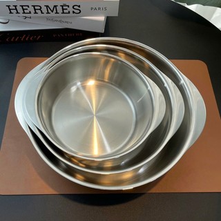 Khay chảo đa năng, nồi lười Lunkai [143] inox 18/10 26cm, 3 lớp liền khối dùng được mọi loại bếp LK143
