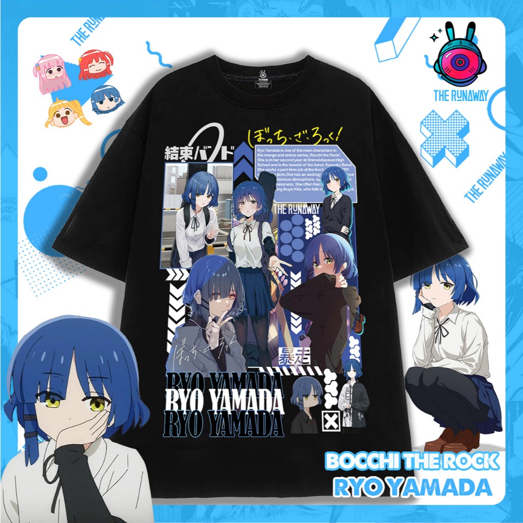 Áo phông Bocchi The Rock: Ryo Yamada Maximum 100% Cotton Nam / Nữ by ...