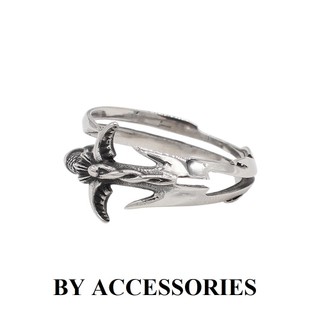 Nhẫn nam unisex titan tạo hình thanh kiếm quấn vòng cá tính không gỉ MR2505 BY ACCESSORIES