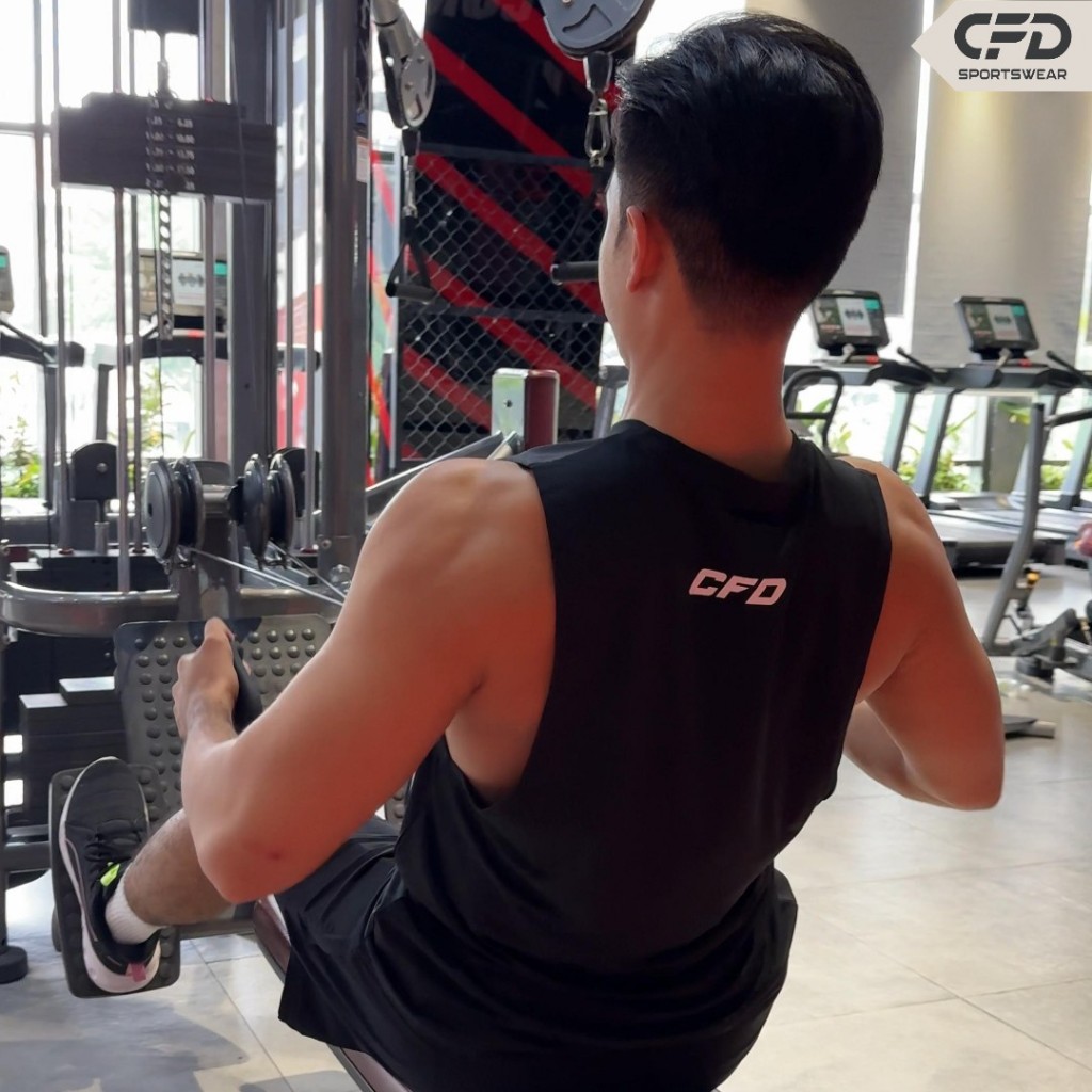 Áo Gym Nam TankTop Form Body, CFD Hybrid Tôn Dáng, Thoáng Khí Nhanh Khô