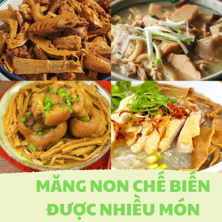 Măng Nứa Khô Hà Giang . Non, Giòn, Phơi Nắng Tự Nhiên măng non không cần cắt bỏ sử dụng được hết