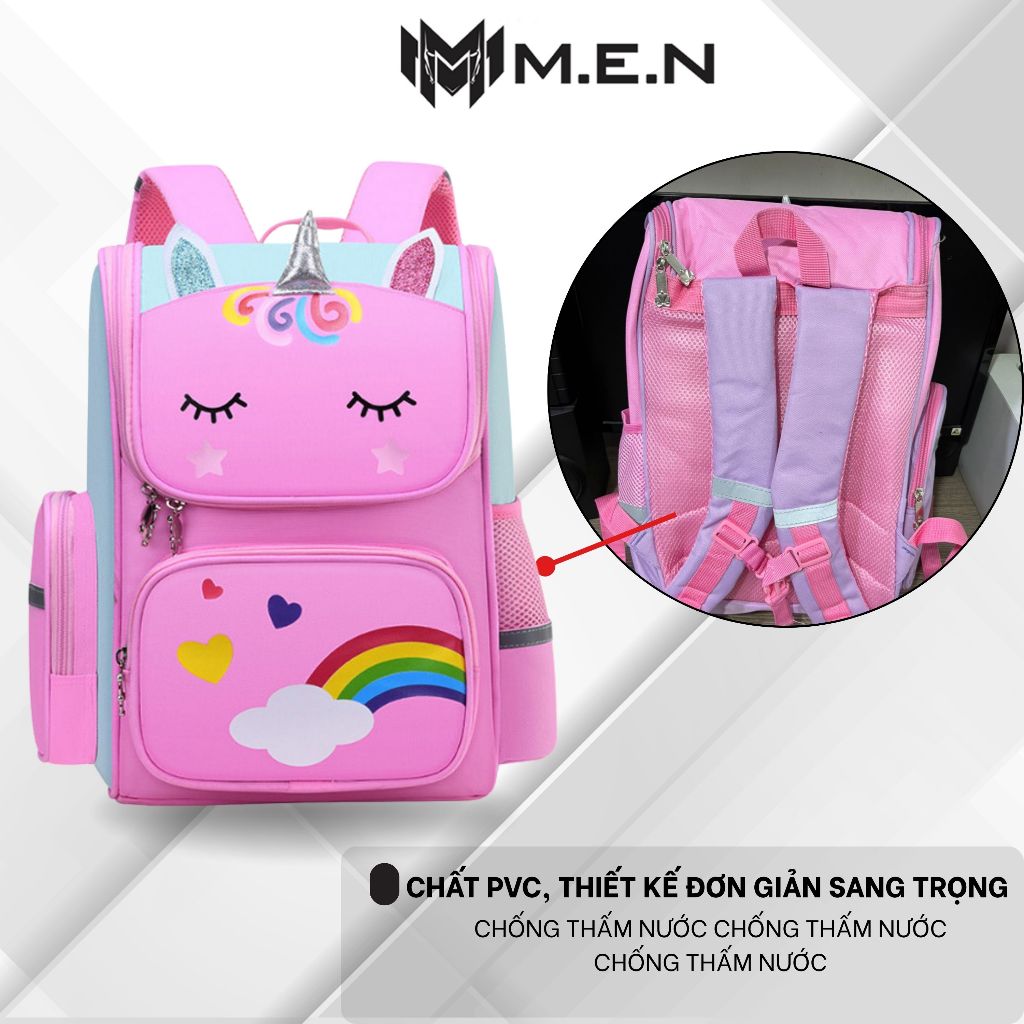 Balo chống gù lưng hình ngựa pony cute dễ dương chống nước [XÃ HÀNG]
