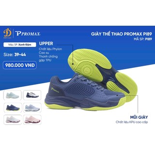Giày Pickleball Promax PI89,Đế ngoài cao su kết hợp TPU bám sân hiệu quả