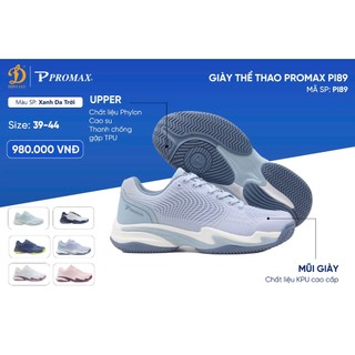 Giày Pickleball Promax PI89,Đế ngoài cao su kết hợp TPU bám sân hiệu quả