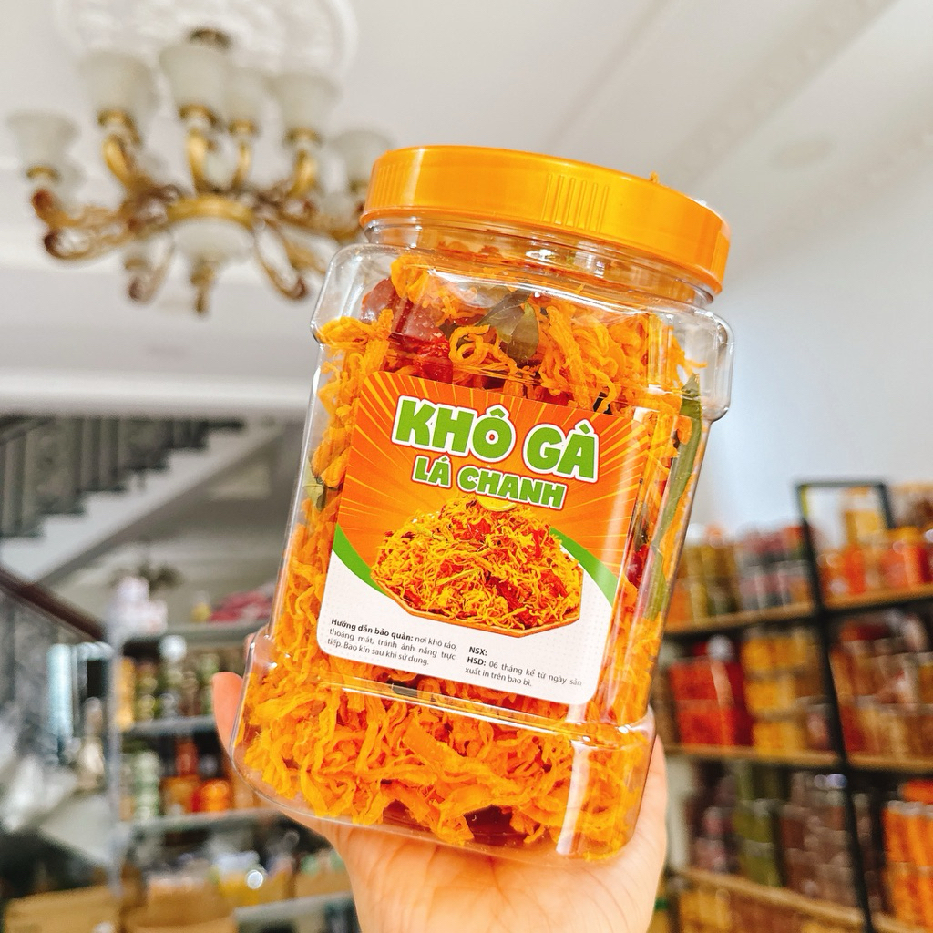 Khô Gà Lá Chanh Loại 1 Siêu Ngon - [SP Sạch & Chất Lượng]- (1KG-2 Hộp 500gr)