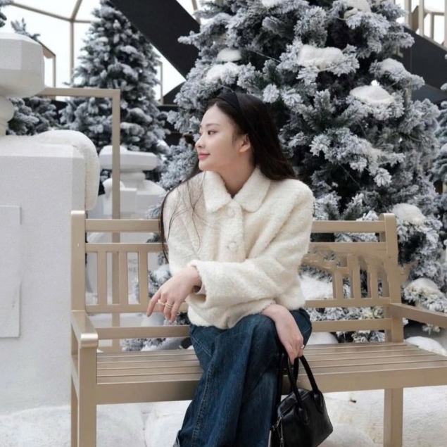 Áo lông cừu cổ bẻ dài tay dáng ngắn, áo khoác thu đông phong cách Hàn quốc LABEL K07