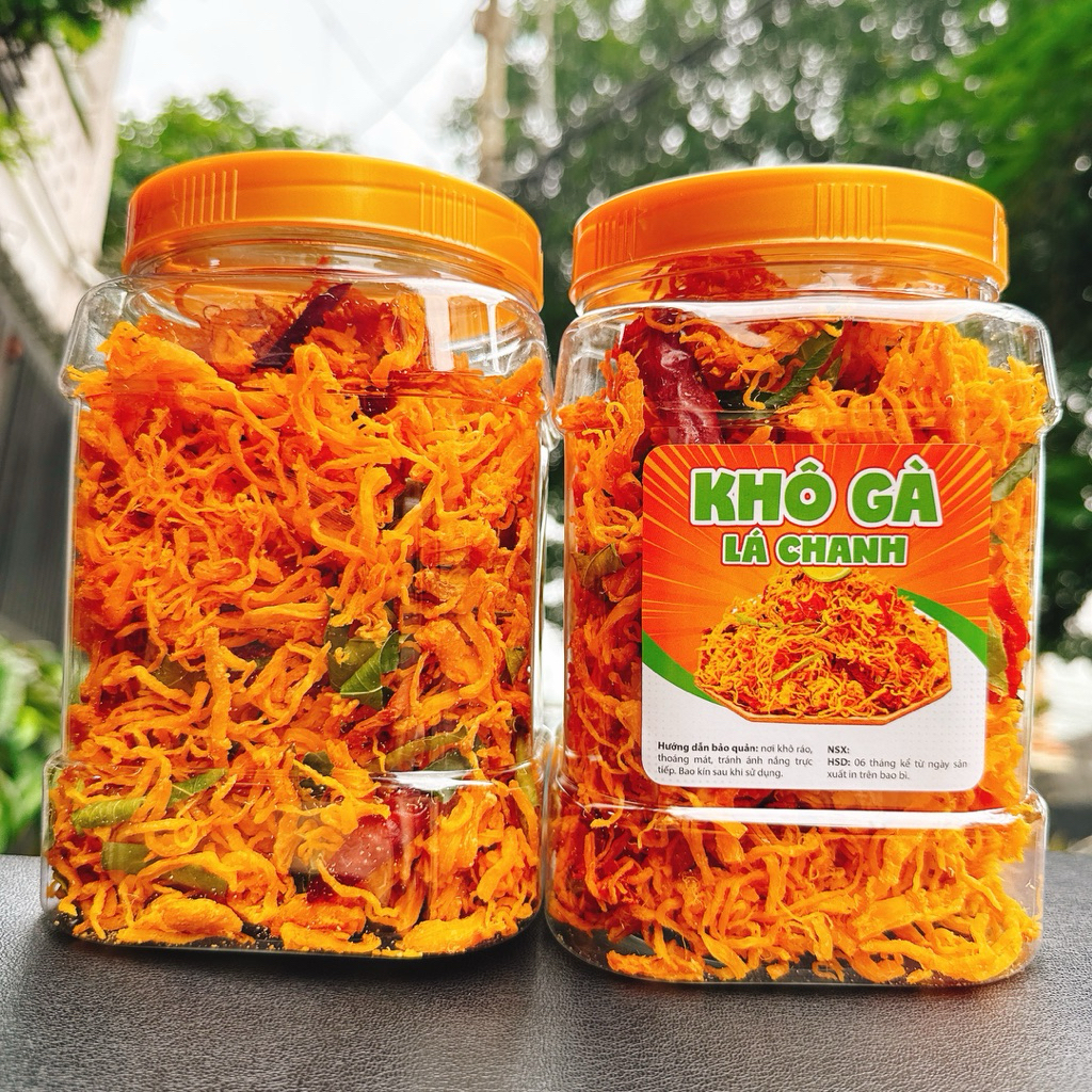 Khô Gà Lá Chanh Loại 1 Siêu Ngon - [SP Sạch & Chất Lượng]- (1KG-2 Hộp 500gr)