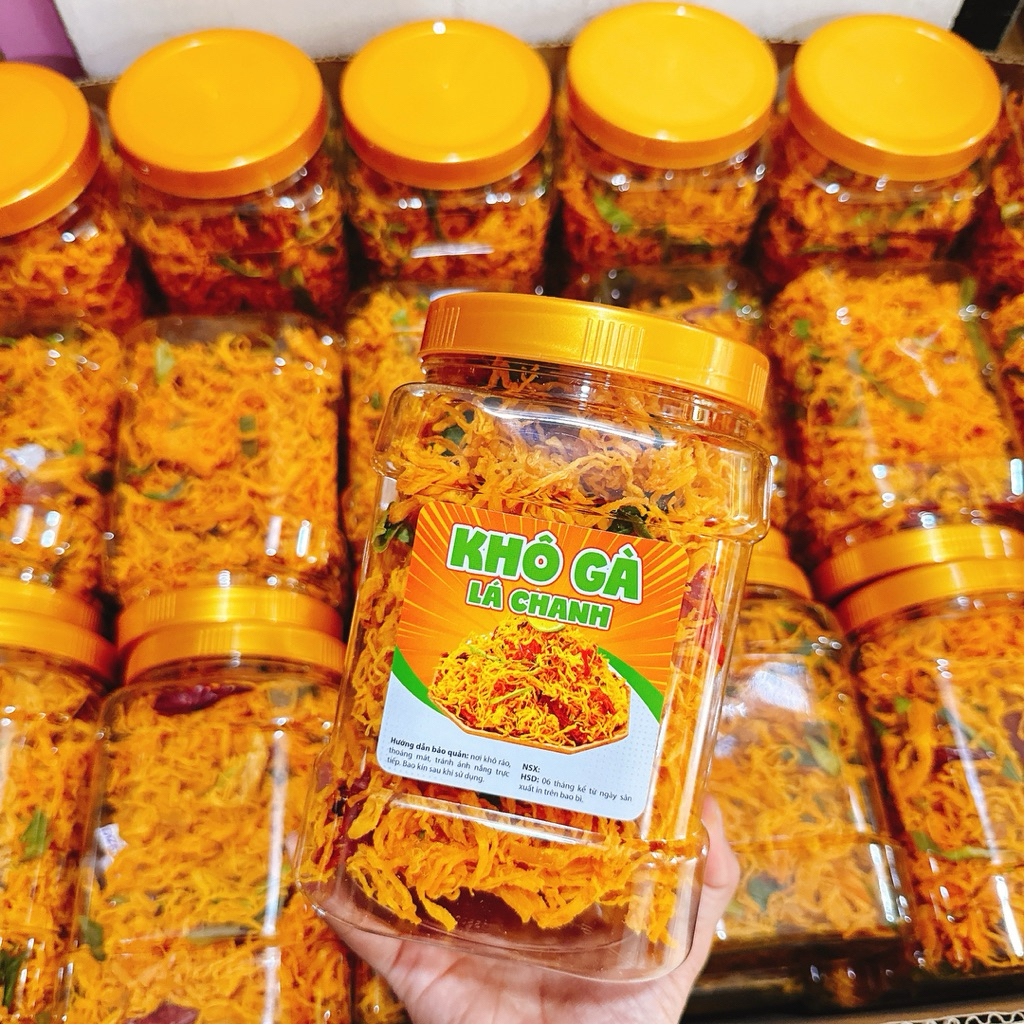 Khô Gà Lá Chanh Loại 1 Siêu Ngon - [SP Sạch & Chất Lượng]- (1KG-2 Hộp 500gr)
