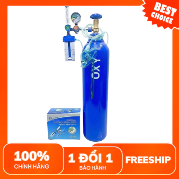 Bộ Bình Oxy Thở - Oxy Y Tế 8 Lít ( 8 Khối )