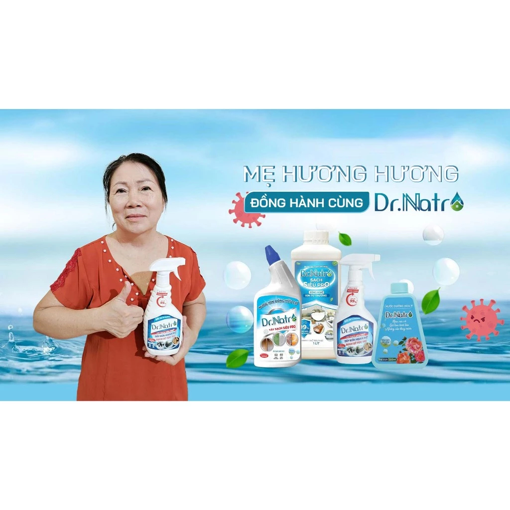 Chai tẩy rửa nhà bếp đa năng Dr Natro 500ml siêu sạch mọi vết bẩn công nghệ ION TỪ TRƯỜNG làm sạch