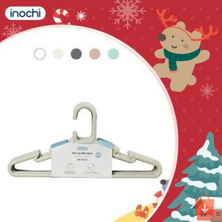 Set 10 móc áo Inochi Hara 182 – móc treo váy áo dây tiện lợi, gọn gàng, chống trượt hiệu quả
