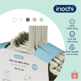 Set 10 móc áo Inochi Hara 182 – móc treo váy áo dây tiện lợi, gọn gàng, chống trượt hiệu quả