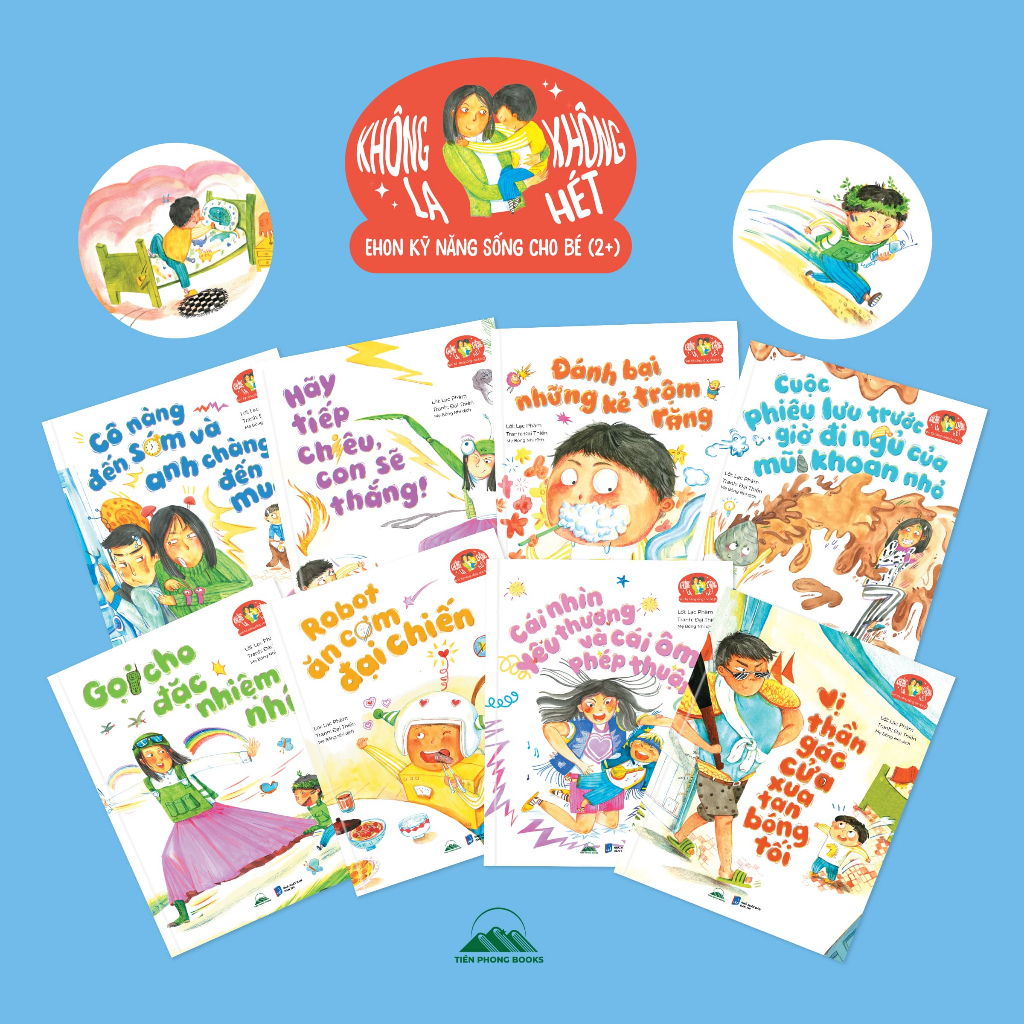 Sách - Combo 8 Cuốn Ehon Kỹ Năng Sống Cho Bé (2+) - Không La Không Hét - NXB Dân Trí