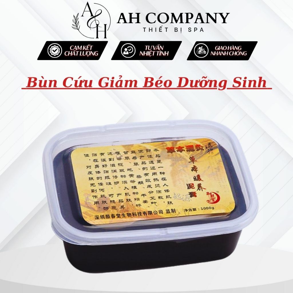 Bùn Cứu Giảm Béo, Bùn Dưỡng Sinh Hỗ Trợ Giảm Đau Nhức Xương Khớp, Tăng Cường Sức Khoẻ Cơ Thể, Hộp 1000gr