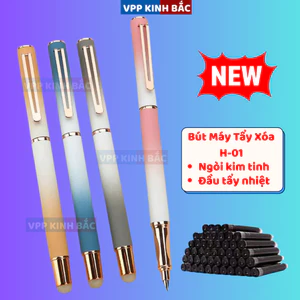 Combo Bút Máy Xóa H-01 Kèm Mực Dành Cho Học Sinh – Viết Êm Trơn, Xóa Gọn, Chuẩn Nét Từng Dòng!
