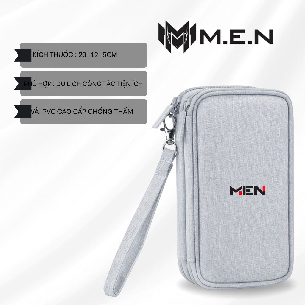Túi tiện ích đựng phụ kiện dây sạc pin dự phòng có móc treo nhiều ngăn nhỏ XuZu M.E.N F5 {FREESHIP}
