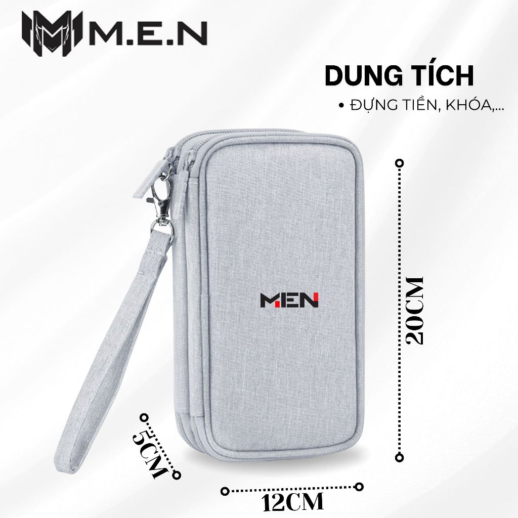 Túi tiện ích đựng phụ kiện dây sạc pin dự phòng có móc treo nhiều ngăn nhỏ XuZu M.E.N F5 {FREESHIP}