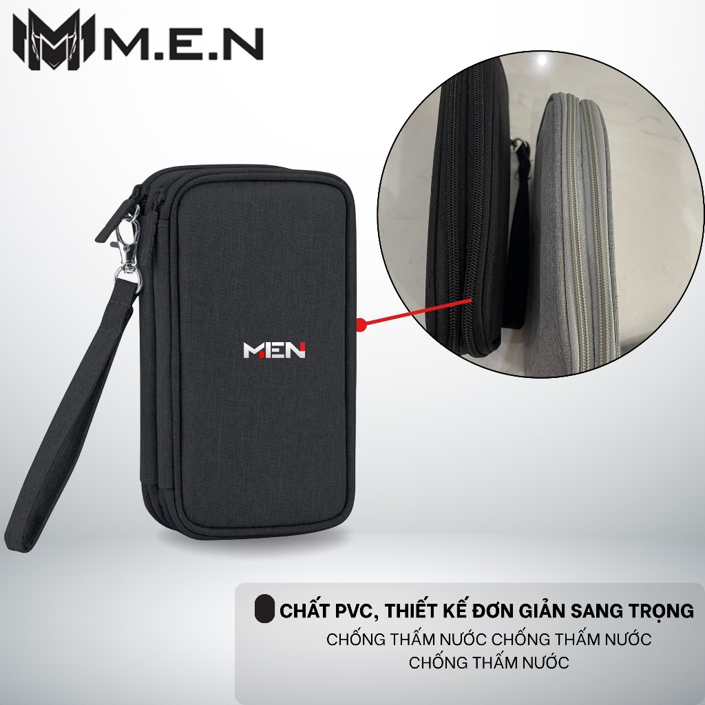 Túi ví đựng phụ kiện cao cấp pin dự phòng dây sạt chống thấm BUBM H991 M.E.N