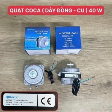 MOTOR Quạt tủ mát 25W, 40W, 60W, 70W -quạt tản nhiệt tủ mát tủ đông, động cơ quạt tủ mát coca