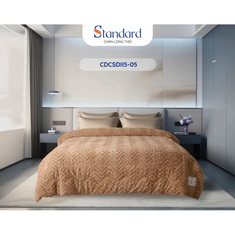 Chăn Lông Thỏ VIKOSAN Standard CHÍNH HÃNG 200x230cm 5kg - Hàng Công Ty VIKOSAN Mềm Mịn, Ấm Áp HANNA BEDDING