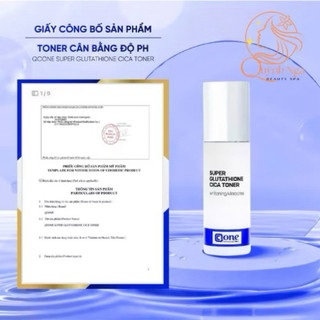 Toner Cân Bằng Độ PH Qcone Super Glutathione Cica Toner – Dưỡng Sáng, Làm Dịu Da