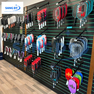 [CÀI KỆ RÃNH] Móc treo 5 râu treo vợt pickleball cài kệ rãnh âm bằng sắt sơn tĩnh điện chống gỉ sét